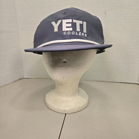 YETI Coolers Rope Hat Mens Gray SnapBack Trucker Cap NWOT - Picture 1 of 9